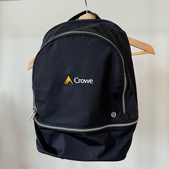 lululemon athletica Handbags - Like new! Lululemon Nylon Full-Size Backpack with Travel Strap - Black